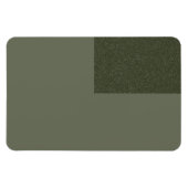 Tweekleurig mosgroene magneet met textuurblok (Horizontaal)