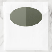 Tweekleurig mosgroene ovale sticker – Aanpasbaar (Tas)