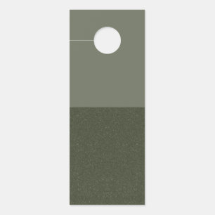 Tweekleurig Moss Green Door Label – Horizontale Sp Deurhanger