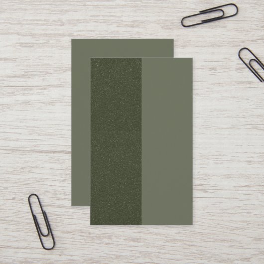 Tweekleurig Moss Groen Visitekaartje – (Voorkant / Achterkant in situ)