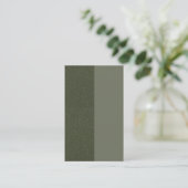Tweekleurig Moss Groen Visitekaartje – (Staand voorkant)