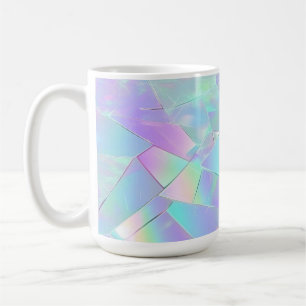 Tweekleurig & Paarse Iriserende Ontwerp Koffiemok