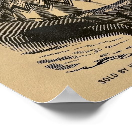  tweekleurig Poster (Hoek)