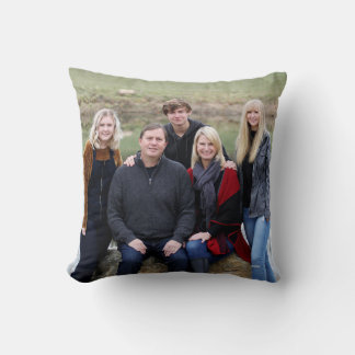 Tweekleurig Turquoise Foto Familie Citaat Golfpatr Kussen