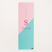 Tweekleurig  yogamat (Voorkant)