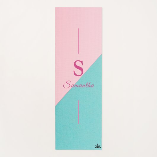 Tweekleurig  yogamat (Voorkant)