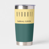 Tweekleurige aangepaste gepersonaliseerde geïsoleerde drinkbeker (Links)