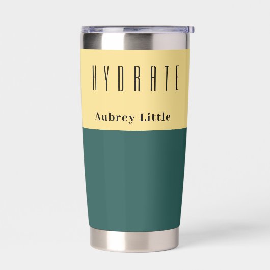 Tweekleurige aangepaste gepersonaliseerde geïsoleerde drinkbeker (Links)