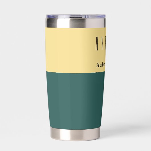 Tweekleurige aangepaste gepersonaliseerde geïsoleerde drinkbeker (Voorkant)