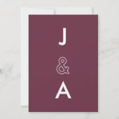 Tweekleurige bewerkbare moderne minimalistische ui kaart (Voorkant)