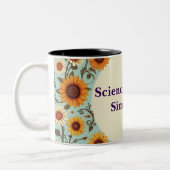 tweekleurige bloemenkoffie mok (Links)