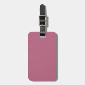 Tweekleurige bordeauxrode en roze bagagelabel (Voorkant verticaal)