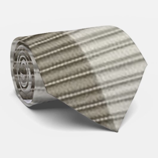 Tweekleurige bruine Mannen Stropdas (Opgerold)