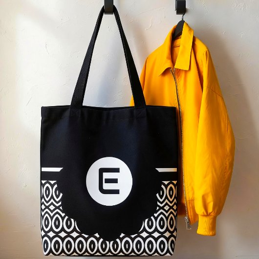 Tweekleurige Chevron En Traandrop Tote Bag