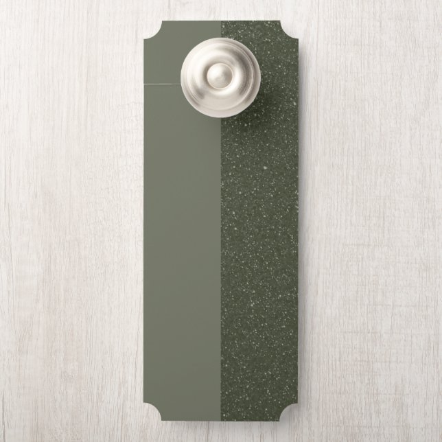  tweekleurige deurhanger in Moss Green (Op knop)