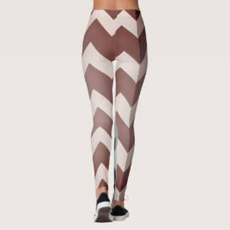 Tweekleurige geometrische abstracte oversized chev leggings