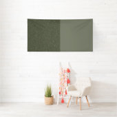Tweekleurige groene aangepaste banner (Insitu)