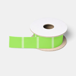Tweekleurige groene gestreepte satijnen lint