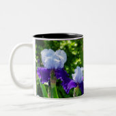 Tweekleurige Iris Beauties Koffiemok (Links)
