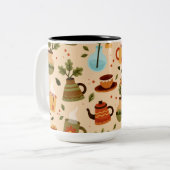 Tweekleurige koffiemok (Voorkant links)