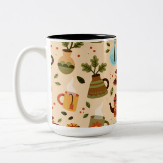 Tweekleurige koffiemok