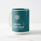 Tweekleurige koffiemok (Voorkant links)