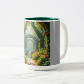 Tweekleurige koffiemok 15oz (Voorkant rechts)