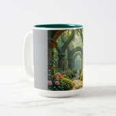 Tweekleurige koffiemok 15oz (Voorkant links)