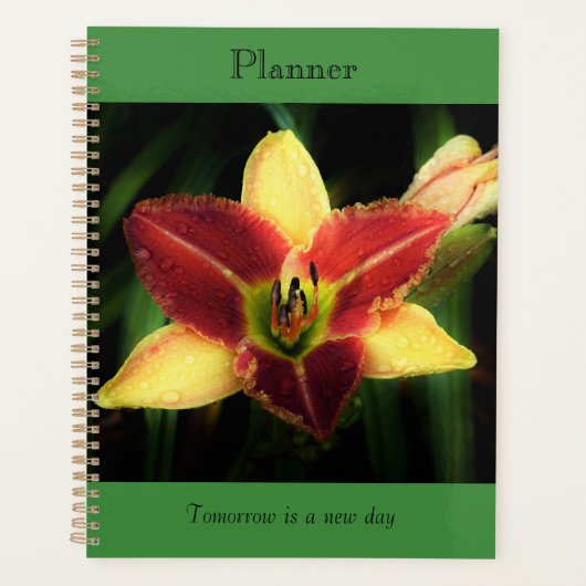 Tweekleurige Lily Planner (Voorkant)