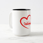 Tweekleurige mok, 0,45 l koffiemok (Voorkant links)