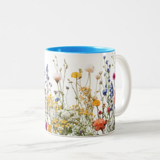 Tweekleurige Mok 11 oz (blauw)