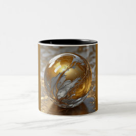 Tweekleurige mok 11oz (Marmer-4)