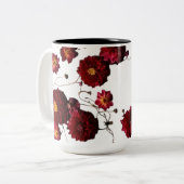 Tweekleurige Mok 15 oz - Floral Explosion Design (Voorkant links)