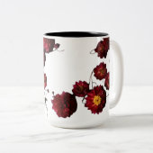 Tweekleurige Mok 15 oz - Floral Explosion Design (Voorkant rechts)