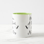 Tweekleurige mok 325 ml (lichtgroen) (Center)