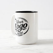 Tweekleurige mok, 440 ml koffiemok (Voorkant links)
