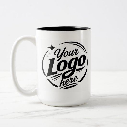 Tweekleurige mok, 440 ml koffiemok (Links)