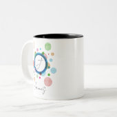 Tweekleurige mok, 450 ml koffiemok (Voorkant links)