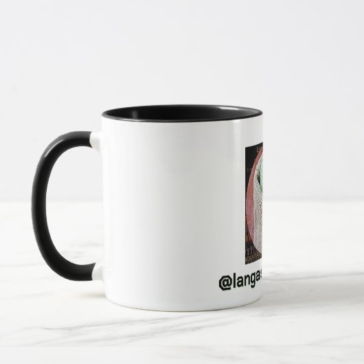 Tweekleurige mok, 450 ml mok (Links)