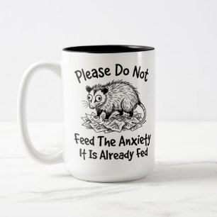 Tweekleurige mok - Leuke koffiecompanion voor angs