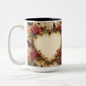 Tweekleurige mok Personalized Valentine Coffee Mug (Links)