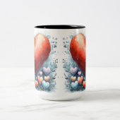 Tweekleurige mok Personalized Valentine Coffee Mug (Center)