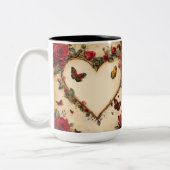 Tweekleurige mok Personalized Valentine Coffee Mug (Links)