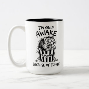 Tweekleurige mok voor koffieliefhebbers