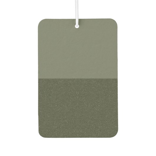 Tweekleurige mos groene aangepaste luchtverfrisser (Voorkant)