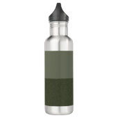 Tweekleurige mos groene aangepaste waterfles (Links)