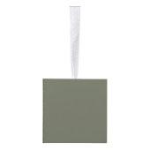 Tweekleurige Moss Green Cube Ornament - (Rechts)