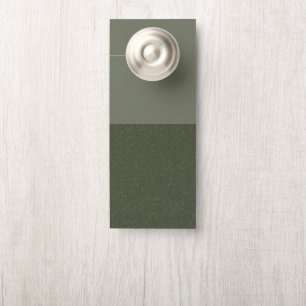 Tweekleurige Moss Green Custom Deurhanger – Aanpas