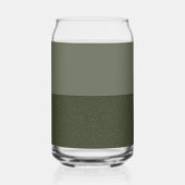 Tweekleurige Moss Green Custom Drinkware Glass Can Blikvorm Glas (Links)