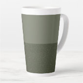Tweekleurige Moss Green Custom Latte Mok (Rechterhoek)